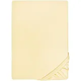 biberna Spannbettlaken Jersey-Elasthan 120 x 200 - 130 x 220 cm Gelb