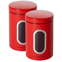 Echtwerk Vorratsdose rot 11 x 17,5 cm 1,4 l 2-teiliges Set