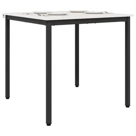vidaXL Esstisch 80 x 75 x 80 cm weiß