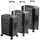 Xcase 3er-Set faltbare Hartschalen-Koffer, 20"/51 cm, 24"/61 cm, 26"/66 cm