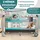 Kidiz KIDIZ® Babybett Reisebett Kinderreisebett Faltbar mit Matratze 120x60, Seiteneingang, Wickelauflage, Mosktionetz, Spielbogen & Tragetasche Baby Beistellbett Kinderbett ab Geburt bis 15 kg
