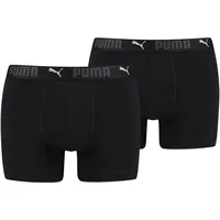 Puma Sport Baumwoll-Boxershorts schwarz/weiß L 2er Pack