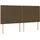 vidaXL Boxspringbett mit Matratze & LED Dunkelbraun 160x200 cm Stoff
