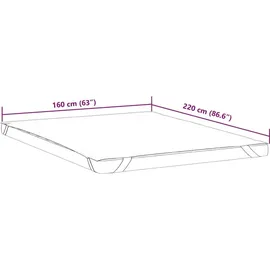 vidaXL Matratzenschoner Weiß 160x220 cm Wasserdicht