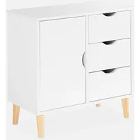 Sweeek Kinderkommode, 1 Tür und 3 Schubladen, 2 Einlegeböden,