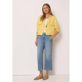 street one studio STREET ONE 7/8 Cropped Wide Leg Jeans, mit Knopfdetail - blau