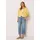 street one studio STREET ONE 7/8 Cropped Wide Leg Jeans, mit Knopfdetail - blau