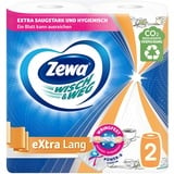 Zewa Küchenrollen WISCH&WEG eXtra Lang Design 2-lagig, 2 Rollen