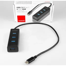 AXAGON HUE-S2C USB-C 4-Port-USB-3.0 Charging Hub,