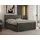 MKS Meble Boxspringbett 200 x 200 cm H3 Dunkelgrau