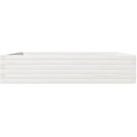 vidaXL Pflanzkübel 110 x 110 x 23 cm Weiß