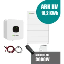 Growatt MIN 3000-XH Hybrid Wechselrichter mit 10,2 kWh Solarspeicher-Set