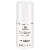 Alessandro Striplac Peel or Soak Top Coat 8 ml milky