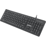Manhattan Gaming USB Keyboard, Low Force Key Edition, 12 Multimedia Keys, Rainbo