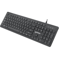 Manhattan Gaming USB Keyboard, Low Force Key Edition, 12 Multimedia Keys, Rainbo...