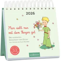 ArsEdition Postkartenkalender Man sieht nur mit dem Herzen gut