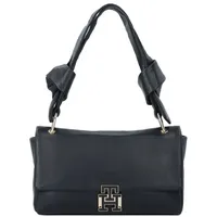 Tommy Hilfiger Pushlock Schultertasche Leder 26 cm schwarz