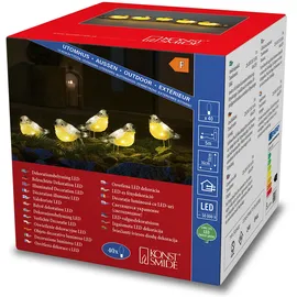 Konstsmide LED Acryl Vögel, 5er-Set,