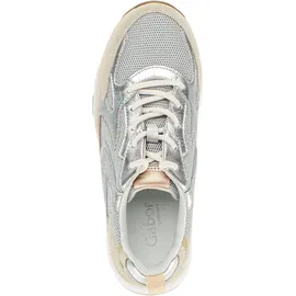 Gabor Sneaker Low Damen Silber/Weiß 38,5
