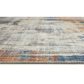 -luxor- living Luxor living Teppich Polino blau-Koralle 80x150 cm
