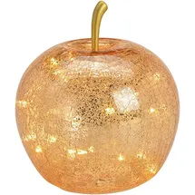 Wurm LED-Lichterkette Apfel (S) Glas 0,0 m Gold
