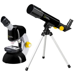 NATIONAL GEOGRAPHIC Teleskop- und Mikroskop-Set mit Smartphone-Adapter