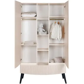 Schardt Kinderkleiderschrank Smile 2-türig Buche lackiert beige