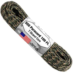 ARM 550 PARACORD 100' Forest Camo C28-FOREST CAMO