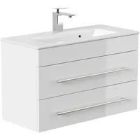 Posseik Badmöbel Portus 800 SlimLine Weiß Hochglanz