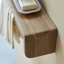 Tikamoon Handtuchhalter aus massivem Akazienholz Lila 60
