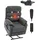 Vevor elektrischer Massagesessel Relaxsessel Liftsessel mit Wärme und Massage für Senioren, Liegesessel mit 2 Motoren & 2 Anti-Fall-Seilen, stufenlose Positionseinstellung (mittelgroß, dunkelgrau)