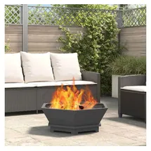 vidaXL Feuerstelle Ø 28 cm Schwarz
