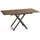 WFL GROUP Axen Braun Eiche 120-160 x 80 x 38-75 cm
