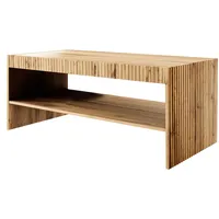 Mirjan24 Couchtisch Braun, Holz Optik, 120x51x57 cm, Wohnzimmer, Wohnzimmertische,