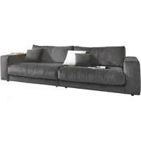 Candy Big-Sofa 3C CANDY "Enisa II", grau, B:290cm H:86cm T:127cm, 85% Polyester, 15% Viskose, Sofas, Big-Sofa, incl. 1 Flatterkissen, Wahlweise mit Flecken-Schutz-Bezug Easy care