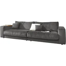 Candy Big-Sofa 3C CANDY "Enisa II", grau, B:290cm H:86cm T:127cm, 85% Polyester, 15% Viskose, Sofas, Big-Sofa, incl. 1 Flatterkissen, Wahlweise mit Flecken-Schutz-Bezug Easy care