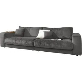 Candy Big-Sofa 3C CANDY "Enisa II", grau, B:290cm H:86cm T:127cm, 85% Polyester, 15% Viskose, Sofas, Big-Sofa, incl. 1 Flatterkissen, Wahlweise mit Flecken-Schutz-Bezug Easy care