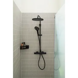 Schöner Wohnen Glaia Duschsystem mit Thermostat Mattschwarz 114