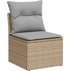 vidaXL Garten Essgruppe 6-tlg. Beige/Hellgrau