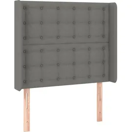 vidaXL Boxspringbett 100 x 200 cm Dunkelgrau