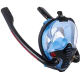 TOSSPER K3 Dual Tube Silikon Schnorchelmaske Anti-Nebel Und Anti-leck-Full-Gesicht-voller Trockener Tauch-tauchmaske High-Definition-objektiv