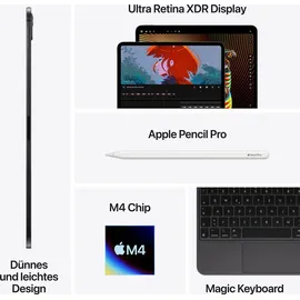 Apple iPad Pro 11" (5. Generation 2024) 512 GB Wi-Fi Silber