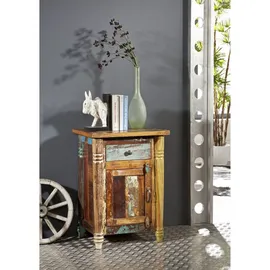 Massivmoebel24 Nachtschrank FABLE 50 x 42 x 70 cm Mehrfarbig