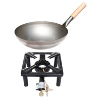 Paella World Hockerkocher-Set mit Stahl-Wok Ø 30 cm