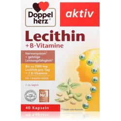 Doppelherz Aktiv Lecithin + B-Vitamine Kapseln für das psychische Wohlbefinden 40 KAP