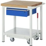 Rau Werkbank mit absenkbarem Fahrgestell Modell 8001 B 750 x T 700 x H 880mm