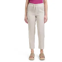 Cartoon Leinenhose Tunnelzug Beige 42