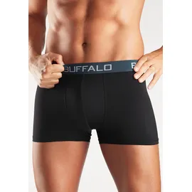 Buffalo Boxershorts unifarben schwarz XL 4er Pack