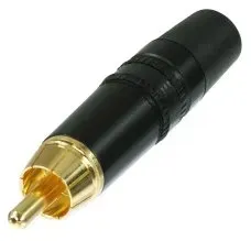 Neutrik Rean NYS373-0 Cinch Stecker Schwarz