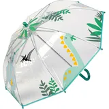 Sterntaler 9692423 Regenschirm DINO Rexi transparent,